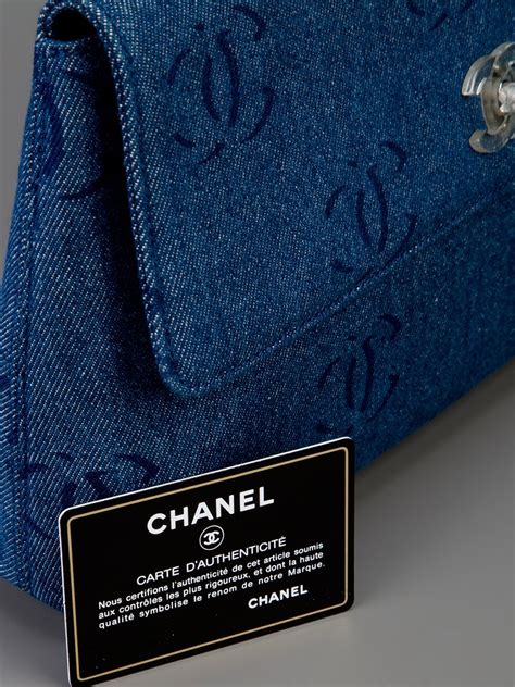 vintage chanel cc clutch|Chanel denim clutch.